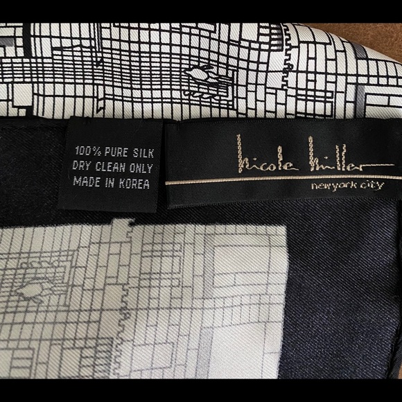 Special Edition Nicole Miller Silk Scarf/Wrap - Picture 5 of 7